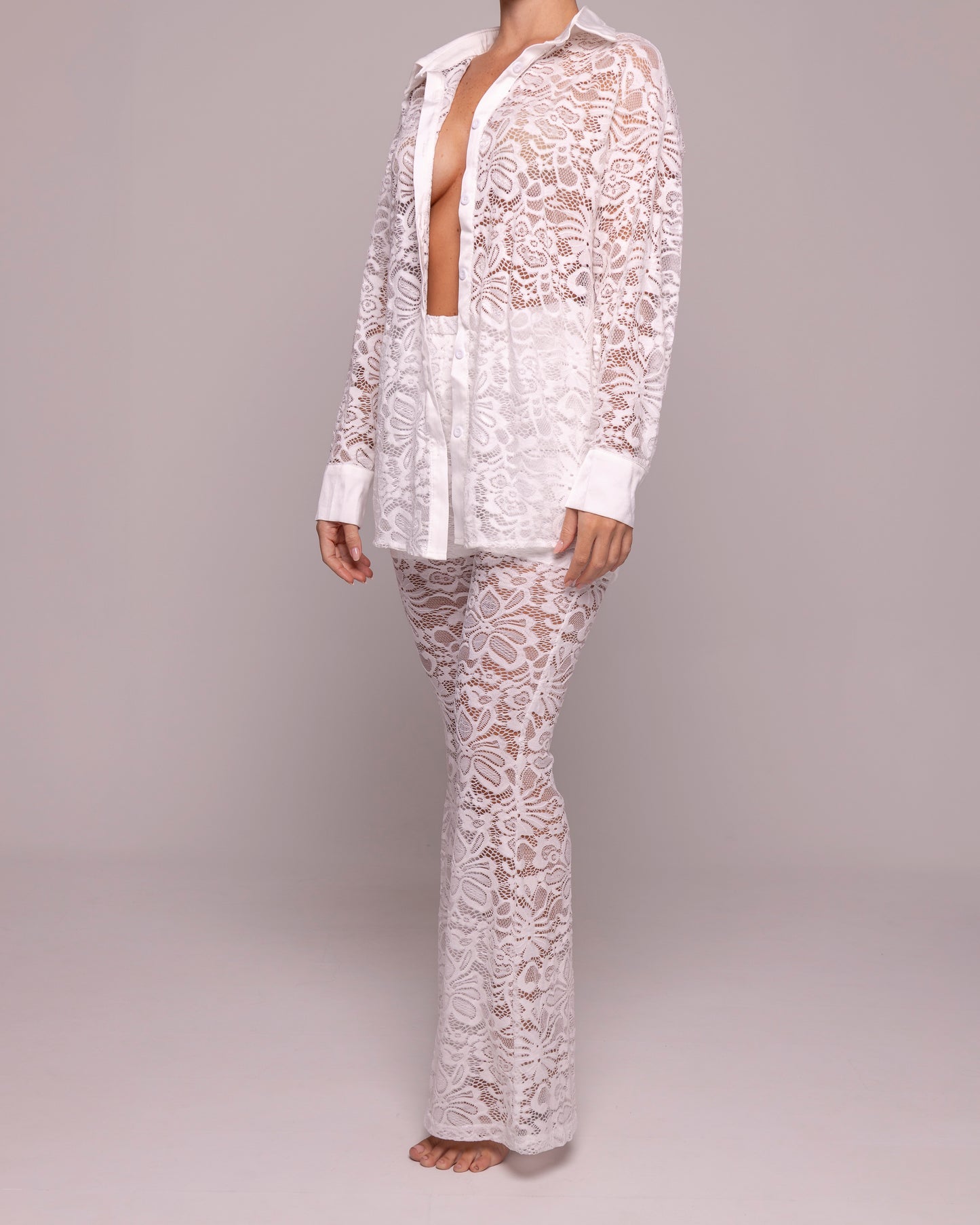 THE LACE PANTS SET